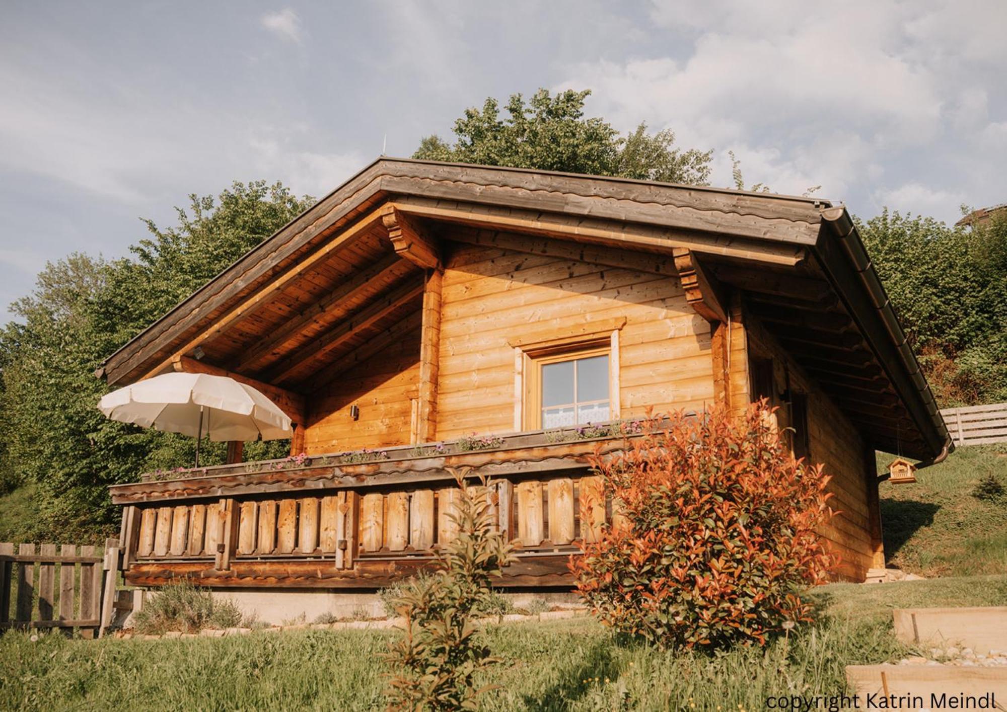 Das Paradieschen Edlitz - Stilvolles Blockhaus Mit Kamin Екстер'єр фото